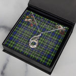 To My Beautiful Soulmate Necklace In Your Eyes I Have Found My Home Clan Monteith Hunting Tartan Rising Phoenix Necklace