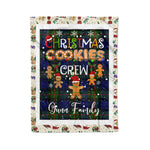Personalized Gift Tartan Plaid Blanket Clan Gunn With Christmas Cookie Baking Crew Christmas Gift Blanket, Plaid Blanket, Christmas Fleece Blanket, Christmas Blanket, Tartan Blanket, Scottish Blanket, Scotland Blanket, Family Name Blanket, Custom Blanket, Personalized Blanket
