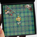 To My Beautiful Soulmate Sunflower Necklace In Your Eyes I Have Found My Home Clan Kennedy Ancient Tartan Jewelry For Girlfriend
