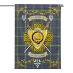 House Flag - Campbell Argyll Modern Irish Shield Celtic Cross Tartan Garden Flag St Patrick's Day Garden Flag