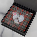Rising Phoenix Necklace - Valentine Necklace Clan MacLachlan Weathered Tartan Gift for Girlfriend, Gift for My Wife Rising Phoenix Necklace