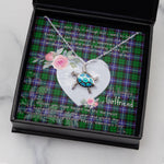 Sea Turtle Necklace Gift for My Beautiful Girlfriend Valentines Necklace Clan Galbraith Morden Tartan Blue Turtle Necklace