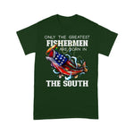 Scotstee Shop - The South Fishing Greatest Fisherman American Flag Southern 4th Of July Shirt