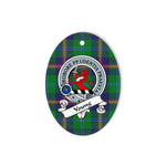 Young Scottish Clan Badge Plaid Ornament Gift. Christmas Tree Ornament Young Tartan Ornament,  ceramic ornament, personalized christmas ornaments, christmas tree ornaments, christmas door decorations, Plaid Ornament, Tartan Ceramic Ornament