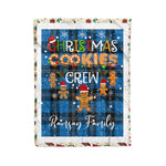 Personalized Gift Tartan Plaid Blanket Clan Ramsay Ancient With Christmas Cookie Baking Crew Christmas Gift Blanket, Plaid Blanket, Christmas Fleece Blanket, Christmas Blanket, Tartan Blanket, Scottish Blanket, Scotland Blanket, Family Name Blanket, Custom Blanket, Personalized Blanket
