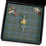 To My Beautiful Soulmate Sunflower Necklace In Your Eyes I Have Found My Home Clan Ogilvie Hunting Ancient Tartan Jewelry For Girlfriend, Tartan Sunflower Pendant Necklace, Scottish Tartan Jewelry, valentine necklace, necklace girlfriend, necklace for wife, cute necklaces for girlfriend, jewelry for girlfriend, to my soulmate necklace, to my future wife necklace