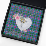 Gift For My Beautiful Girlfriend Necklace Valentine Necklace Clan Ralston Tartan Cross Dancing Necklace Scottish Tartan Jewelry