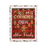 Personalized Gift Tartan Plaid Blanket Clan Adair With Christmas Cookie Baking Crew Christmas Gift Blanket, Plaid Blanket, Christmas Fleece Blanket, Christmas Blanket, Tartan Blanket, Scottish Blanket, Scotland Blanket, Family Name Blanket, Custom Blanket, Personalized Blanket