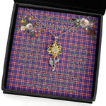 To My Beautiful Soulmate Sunflower Necklace In Your Eyes I Have Found My Home Clan Laing of Archiestown Tartan Jewelry For Girlfriend, Tartan Sunflower Pendant Necklace, Scottish Tartan Jewelry, valentine necklace, necklace girlfriend, necklace for wife, cute necklaces for girlfriend, jewelry for girlfriend, to my soulmate necklace, to my future wife necklace