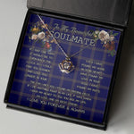 To My Beautiful Soulmate Necklace In Your Eyes I Have Found My Home Clan Crichton Tartan Crown Pendant Necklace
