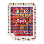 Personalized Gift Tartan Plaid Blanket Clan Aberdeen With Christmas Cookie Baking Crew Christmas Gift Sherpa Blanket, tartan sherpa blanket,buffalo plaid sherpa blanket,christmas sherpa blanket,Christmas Throw Blanket,green plaid sherpa blanket,green sherpa blanket
