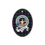 Urquhart Scottish Clan Badge Plaid Ornament Gift. Christmas Tree Ornament Urquhart Tartan Ornament,  ceramic ornament, personalized christmas ornaments, christmas tree ornaments, christmas door decorations, Plaid Ornament, Tartan Ceramic Ornament