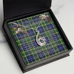 To My Beautiful Soulmate Necklace In Your Eyes I Have Found My Home Clan MacKellar Tartan Rising Phoenix Necklace