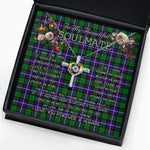 To My Beautiful Soulmate Necklace In Your Eyes I Have Found My Home Clan Hunter Modern Tartan Cross Dancing Necklace
