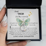 Rising Phoenix Necklace - Mom Necklace Gift - Daughter Gift To Best Mom, You Gave Me The Wings To Fly Mom Necklace