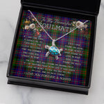 Sea Turtle Necklace To My Beautiful Soulmate Necklace In Your Eyes I Have Found My Home Clan Cameron Of Erracht Modern Tartan Blue Turtle Necklace