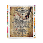 Scotstee Shop - Personalized Letter To My Husband Lovely Quotes Gift Fleece Blanket