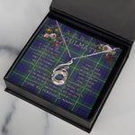 To My Beautiful Soulmate Necklace In Your Eyes I Have Found My Home Clan Hamilton Hunting Modern Tartan Rising Phoenix Necklace