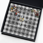 To My Beautiful Soulmate Necklace In Your Eyes I Have Found My Home Clan Erskine Black and White Tartan Cross Dancing Necklace