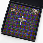 To My Beautiful Soulmate Necklace In Your Eyes I Have Found My Home Clan Adam Tartan Cross Dancing Necklace