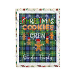 Personalized Gift Tartan Plaid Blanket Clan Gordon Old Ancient With Christmas Cookie Baking Crew Christmas Gift Blanket, Plaid Blanket, Christmas Fleece Blanket, Christmas Blanket, Tartan Blanket, Scottish Blanket, Scotland Blanket, Family Name Blanket, Custom Blanket, Personalized Blanket