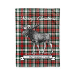 Tartan Blanket With Moose Clan Graham Plaid Blanket Tartan Plaid Fleece Blanket, Christmas Blanket, tartan blanket, plaid blanket, red plaid blanket, buffalo plaid blanket, green plaid blanket, plaid fleece blanket, blue plaid blanket, red tartan blanket, tartan plaid blanket, black and white plaid blanket, christmas plaid blanket, orange plaid blanket, tartan plaid throw blanket, pink plaid blanket, brown plaid blanket, buffalo check blanket