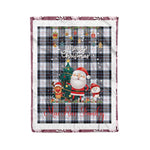 Personalized Gift Tartan Plaid Blanket Clan MacRae Dress Modern With Funny Santa Snowman Reindeer Merry Christmas Fleece Blanket, Home Living Room, Plaid Blanket, Tartan Blanket, Scottish Blanket, Buffalo fleece blanket, Christmas Blanket