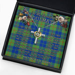 To My Beautiful Soulmate Necklace In Your Eyes I Have Found My Home Clan Barclay Hunting Ancient Tartan Cross Dancing Necklace