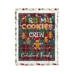 Personalized Gift Tartan Plaid Blanket Clan Crawford With Christmas Cookie Baking Crew Christmas Gift Blanket, Plaid Blanket, Christmas Fleece Blanket, Christmas Blanket, Tartan Blanket, Scottish Blanket, Scotland Blanket, Family Name Blanket, Custom Blanket, Personalized Blanket