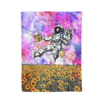 Scotstee Shop - Scotstee Shop Blanket Astronaut Beer Party Sunflower Hippie Fleece Blanket