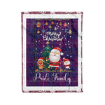 Personalized Gift Tartan Plaid Blanket Clan Pride Of Glencoe With Funny Santa Snowman Reindeer Merry Christmas Fleece Blanket, Home Living Room, Plaid Blanket, Tartan Blanket, Scottish Blanket, Buffalo fleece blanket, Christmas Blanket-Recovered