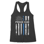 Thin Blue Line Proud Dad Police Family Women's Tank Top - Scotstee Shop