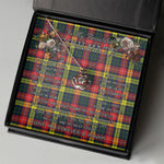 To My Beautiful Soulmate Necklace In Your Eyes I Have Found My Home Clan Buchanan Modern Tartan Crown Pendant Necklace