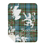 Sherpa Blanket - Tartan Blanket Thistle and Lion Scottish Clan Cathcart Plaid Blanket, plaid sherpa blanket queen,purple sherpa blanket,queen sherpa blanket,queen size sherpa blanket,red sherpa blanket,scottish tartan blankets,sherpa blanket,sherpa christmas blanket
