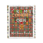 Personalized Gift Tartan Plaid Blanket Clan MacKinnon Ancient With Christmas Cookie Baking Crew Christmas Gift Blanket, Plaid Blanket, Christmas Fleece Blanket, Christmas Blanket, Tartan Blanket, Scottish Blanket, Scotland Blanket, Family Name Blanket, Custom Blanket, Personalized Blanket