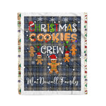 Personalized Gift Tartan Plaid Blanket Clan MacDowall With Christmas Cookie Baking Crew Christmas Gift Blanket, Plaid Blanket, Christmas Fleece Blanket, Christmas Blanket, Tartan Blanket, Scottish Blanket, Scotland Blanket, Family Name Blanket, Custom Blanket, Personalized Blanket