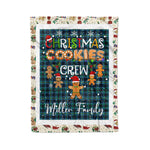Scotstee Shop - Fleece Blanket - Personalized Gift Tartan Plaid Blanket Clan Miller With Christmas Cookie Baking Crew Christmas Gift Blanket