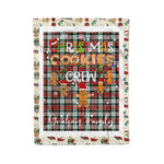 Personalized Gift Tartan Plaid Blanket Clan Graham With Christmas Cookie Baking Crew Christmas Gift Blanket, Plaid Blanket, Christmas Fleece Blanket, Christmas Blanket, Tartan Blanket, Scottish Blanket, Scotland Blanket, Family Name Blanket, Custom Blanket, Personalized Blanket