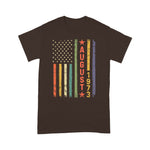 Vintage USA Flag Awesome Since August 1973 46th Birth 4th Of July Shirt 1973 T Shirt - Scotstee Shop