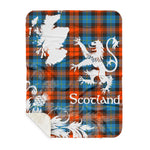 Sherpa Blanket - Tartan Blanket Thistle and Lion Scottish Clan MacLachlan Ancient Plaid Blanket, plaid sherpa blanket queen,purple sherpa blanket,queen sherpa blanket,queen size sherpa blanket,red sherpa blanket,scottish tartan blankets,sherpa blanket,sherpa christmas blanket