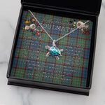 Sea Turtle Necklace To My Beautiful Soulmate Necklace In Your Eyes I Have Found My Home Clan Nicolson Hunting Ancient Tartan Blue Turtle Necklace