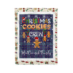 Personalized Gift Tartan Plaid Blanket Clan MacCormick With Christmas Cookie Baking Crew Christmas Gift Blanket, Plaid Blanket, Christmas Fleece Blanket, Christmas Blanket, Tartan Blanket, Scottish Blanket, Scotland Blanket, Family Name Blanket, Custom Blanket, Personalized Blanket