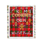 Personalized Gift Tartan Plaid Blanket Clan MacColl With Christmas Cookie Baking Crew Christmas Gift Blanket, Plaid Blanket, Christmas Fleece Blanket, Christmas Blanket, Tartan Blanket, Scottish Blanket, Scotland Blanket, Family Name Blanket, Custom Blanket, Personalized Blanket