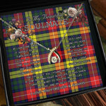 To My Beautiful Soulmate Necklace In Your Eyes I Have Found My Home Clan Masterton Bcn Tartan Wishbone Dancing Necklace