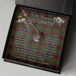 To My Beautiful Soulmate Necklace In Your Eyes I Have Found My Home Clan Buchan Modern Tartan Crown Pendant Necklace