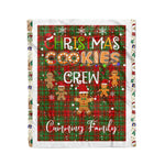 Personalized Gift Tartan Plaid Blanket Clan Cumming Modern With Christmas Cookie Baking Crew Christmas Gift Blanket, Plaid Blanket, Christmas Fleece Blanket, Christmas Blanket, Tartan Blanket, Scottish Blanket, Scotland Blanket, Family Name Blanket, Custom Blanket, Personalized Blanket