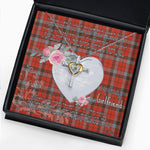 Gift For My Beautiful Girlfriend Necklace Valentine Necklace Clan Robertson Weathered Tartan Cross Dancing Necklace Scottish Tartan Jewelry