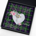 Gift For My Beautiful Girlfriend Necklace Valentine Necklace Clan Sutherland Tartan Cross Dancing Necklace Scottish Tartan Jewelry