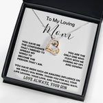 Love Dancing Necklace - To My Loving Mom - Love Always Your Son Necklace