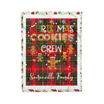 Personalized Gift Tartan Plaid Blanket Clan Somerville With Christmas Cookie Baking Crew Christmas Gift Blanket, Plaid Blanket, Christmas Fleece Blanket, Christmas Blanket, Tartan Blanket, Scottish Blanket, Scotland Blanket, Family Name Blanket, Custom Blanket, Personalized Blanket